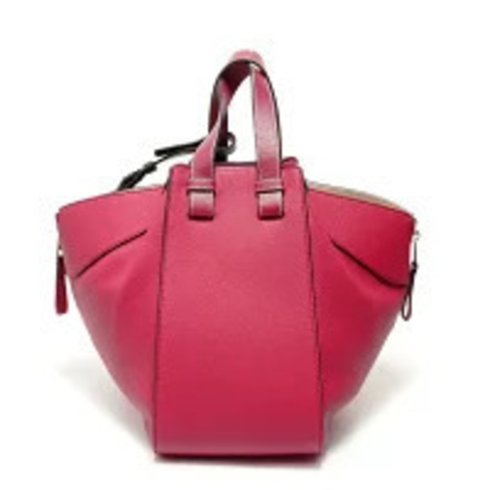 Loewe Hammock Leather Handbag Red Pink